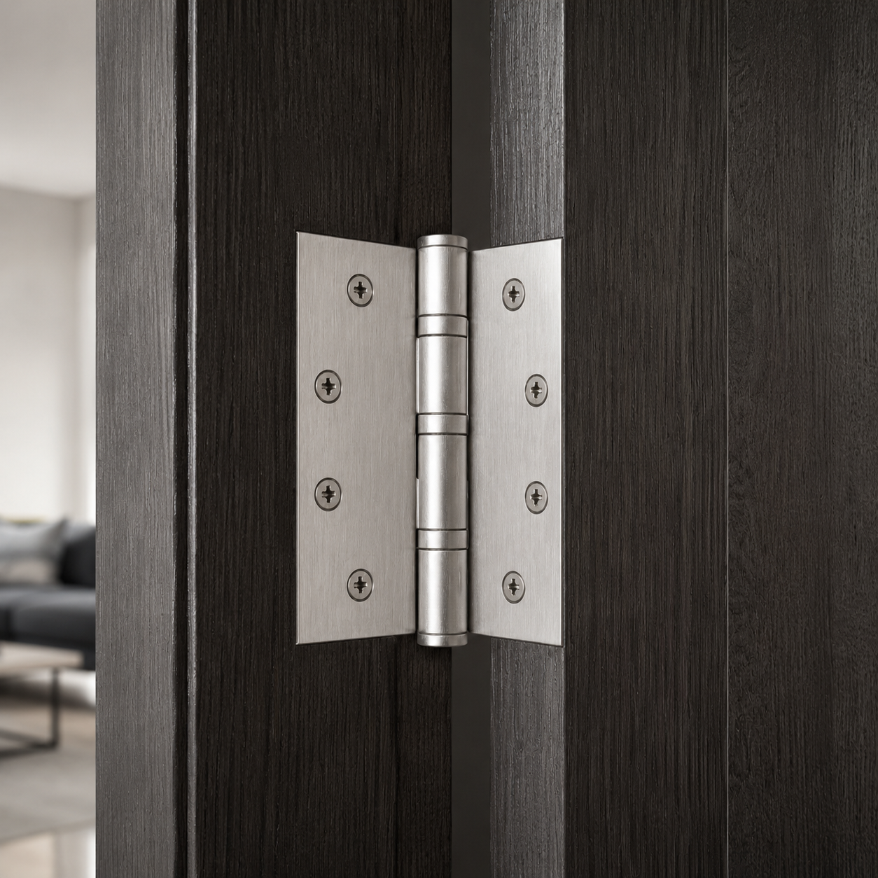 Mortise Hinge - 4 Ball Bearing, Fire Rated (4.5"x4"x3.4mm)